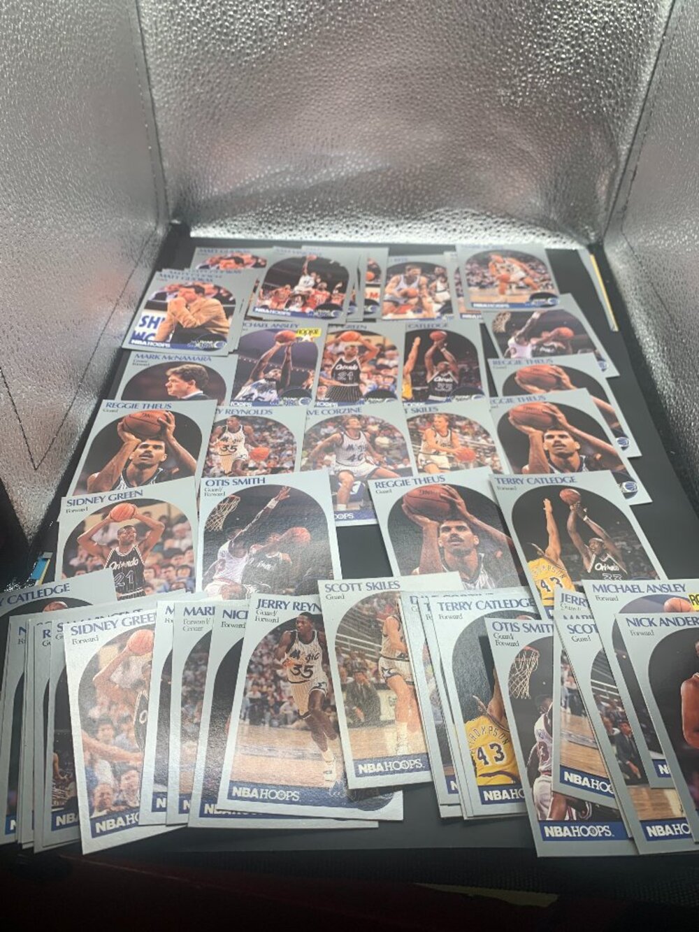 53ct 1990 NBA Hoops Orlando Magic Basketball Trading Cards SELLING AS IS